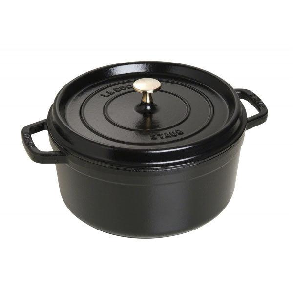 Staub（ストウブ） 鍋 26cm ラウンド ブラック ピコ ココット ホーロー