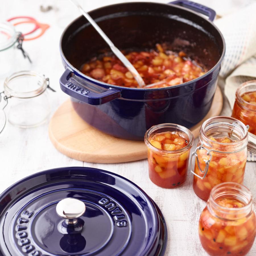 Staub（ストウブ） 鍋 22cm ピコ・ココット ラウンド グランブルー