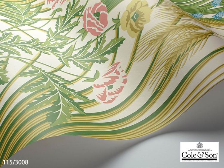 TECIDO（テシード） 輸入壁紙 クロス イギリス製 花柄 グリーン アール