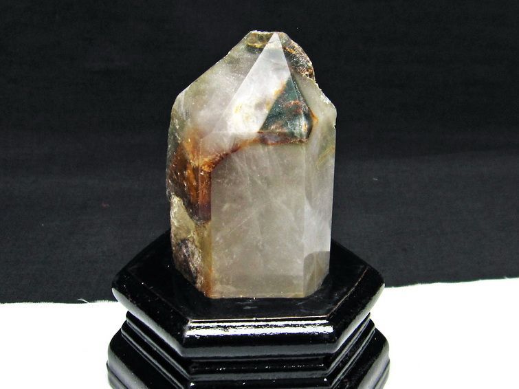 ガーデンクォーツ（庭園水晶） 六角柱[T222-2124]