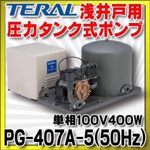 浅井戸用圧力タンク式ポンプ テラル PG-407A-5 (50Hz) 単相100V400W