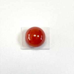 天然サンゴ ルース 裸石 7.628ct 球形 赤珊瑚 さんご レッドコーラル
