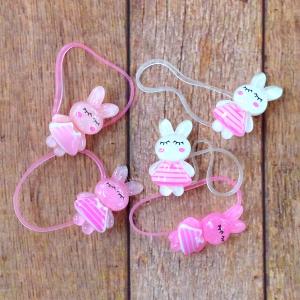 カラフルミニモチーフ3種の絡まないゴム 8個(同柄ミックス) ヘア