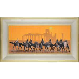 平山郁夫 流砂浄土変 シルクロード 複製画 6号 著作権者承認 大塚巧藝