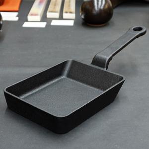 岩鋳 24017 玉子焼(木柄付)[南部鉄器 IH対応 卵焼き器][送料無料