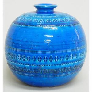 輸入雑貨 BITOSSI ビトッシ 花瓶 フラワーべース リミニブルー 小丸