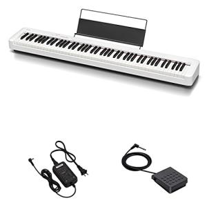 カシオ (CASIO) 電子ピアノ CDP-S110WE (ホワイト) 88鍵盤 スリム