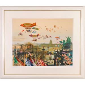 ヒロ・ヤマガタ 猫たちのバラード 猫 絵画 インテリア プレゼント