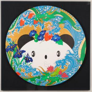 牡丹 花 絵画 アクリル画 櫻木茂 「ぼたん」 額付き : アート