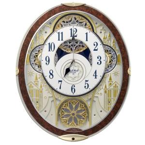 RHYTHM ○RHYTHM(リズム時計） 電波掛時計/スモールワールドプラウド