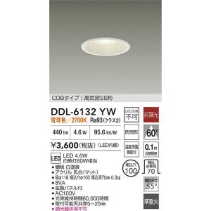 大光電機 安心のメーカー保証 【送料無料】DDL-6132YW LED 屋外灯