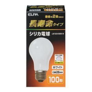 朝日電器 ELPA 長寿命シリカ電球 60W形 E26口金 LW100V57W-W