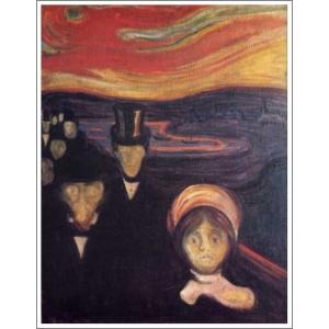 複製画 送料無料 絵画 油彩画 油絵 模写エドヴァルド・ムンク「叫び