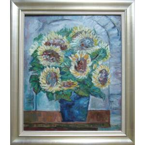 絵画 油絵 遠藤 勝 手書き油絵 湖面 穂高連峰 F10 : アートフジ - 通販