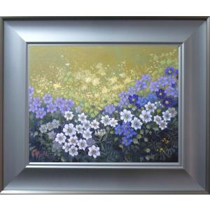 絵画 油絵 田浦信勝 肉筆油絵 静物画 花とくだもの F10 : アートフジ