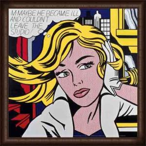 Cow Going Abstract 1985（ロイ リキテンスタイン） 額装品 ウッドハイ