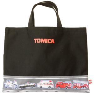 トミカ キルトレッスンバッグ QTM7-2281 黒 約40cm×30cm 日本製 キルト