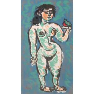 梅原 龍三郎「座裸婦」 新品額装 : ギャラリーTOMIOKA - 通販 - Yahoo