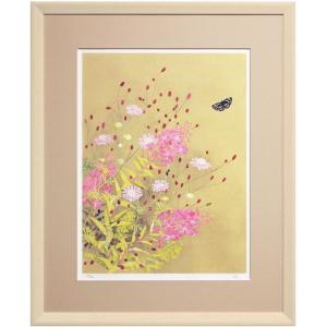 中島千波 「 薄墨桜 」 木版画 版画 絵画 日本画 さくら 春 日本 三大