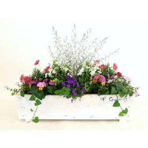 初夏の寄せ植え ワイヤーリース 誕生日プレゼント 初夏の花 夏の花