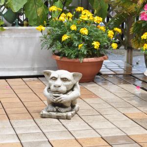 送料無料 ストーン 英国製 ガーゴイルF ガーデニング ガーデン雑貨