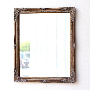 ミラー 鏡 壁掛け 木製 ウッド フレーム おしゃれ 木彫り レリーフ