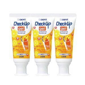 チェックアップ 歯磨き粉 ライオン ジェル レモンティー 3本（60g 本