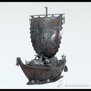 大黒様の置物／三俵大黒7号(古手色) 高岡銅器／送料無料 : 檜屋美術館