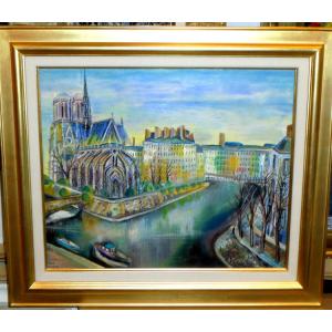 絵画 油絵 小澤勇寿郎 作 パリの女 6号サイズ インテリア 定価120000円