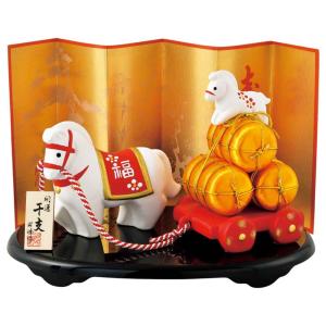 干支 午 置物 馬 うま 2026年/ 土鈴（大） /粗品 販促 景品 縁起 町内