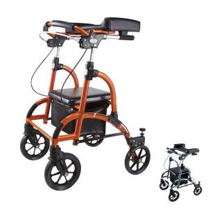 日進医療器 (代引き不可) 折りたたみ式歩行車 四輪自在 TY157F (歩行器