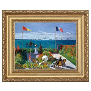 モネ 印象・日の出 6号 立体複製名画 額付き 壁掛け 有名画家