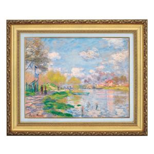 ポール・シャバ 9月の朝 立体複製名画 絵画 額付き インテリア アート