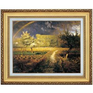 ルノワール 絵画 作品 花咲くマロニエ 6号 立体複製名画 美術品