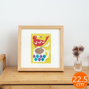 2/25はポイント10倍／ ポスター フレーム付き 飛び立つ鳥 22.5×22.5cm