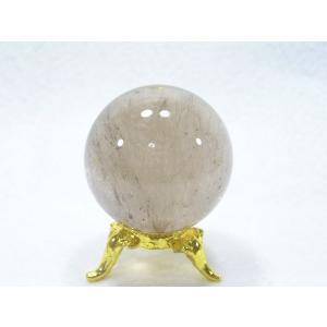 ルチルクォーツ（針水晶）原石 スフィア 丸玉 風水天珠堂 220115-8