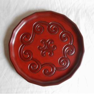 鎌倉彫 十六角盆 八寸 椿 : 鎌倉彫廣堂 - 通販 - Yahoo!ショッピング