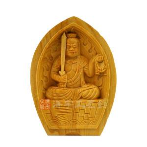 木彫り仏像 蓮型懐中仏/香合仏 【虚空蔵菩薩】 干支お守り本尊・丑年