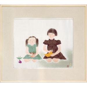 小倉遊亀 絵画 舞妓 【複製】【美術印刷】【巨匠】【変型特寸