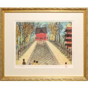 中村岳陵 絵画 雪晴 【複製】【美術印刷】【巨匠】【変型特寸