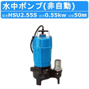 ツルミポンプ ツルミ 鶴見 HSDE2.55S 泥水用 水中ポンプ 自動型 100V 2