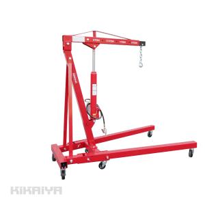 エンジンクレーン 2トン 赤 折り畳み式 重量物移動 ハンガー エンジン