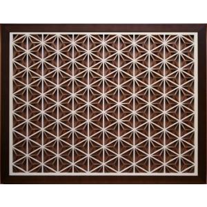 組子の和風ニッチフレーム 【八重麻の葉】お部屋に和風をどうぞ