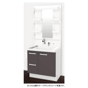 LIXIL(リクシル) INAX 洗面化粧台 ピアラ 間口750mm 片引出タイプ 三面