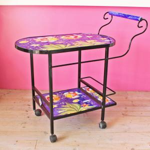 イタリア テーブルセット レモン・グリーン ガーデンテーブル チェア 3