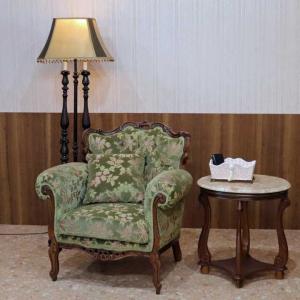 イタリア 3Pソファ 金華山・ブルー 3P アンティーク 家具 猫脚 3人がけ