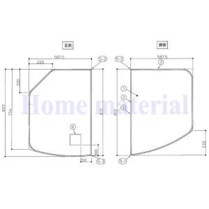 TOTO お風呂のふた 風呂ふた 組み合わせ式 組みふた どっぷり浴槽用