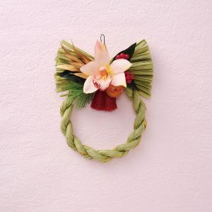 国産稲穂初春飾り ZC−A6 25-3235-0 しめ縄 正月飾り しめ縄リース