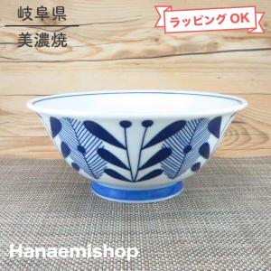 丼（どんぶり） 美濃焼 菊唐草UK麺鉢 軽量 ラーメン鉢｜和食器 陶器 三