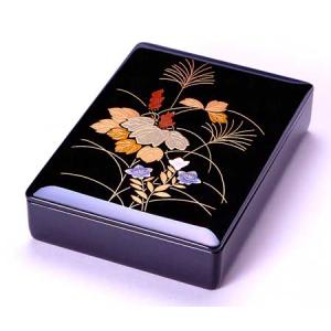 漆器 山田平安堂 手文庫 秋草 文箱/漆器/塗り : 漆器 山田平安堂